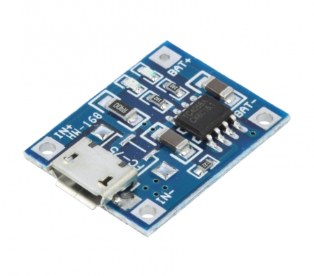 Surse miniatura pentru prototipuri - Modul de incarcare cu TP4056 1A microusb fara circuit de protectie descarcare 1 acumulator OKY3402-1