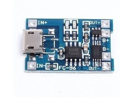 Circuite integrate - Modul de incarcare cu TP4056 1A microUSB cu circuit de protectie descarcare acumulator