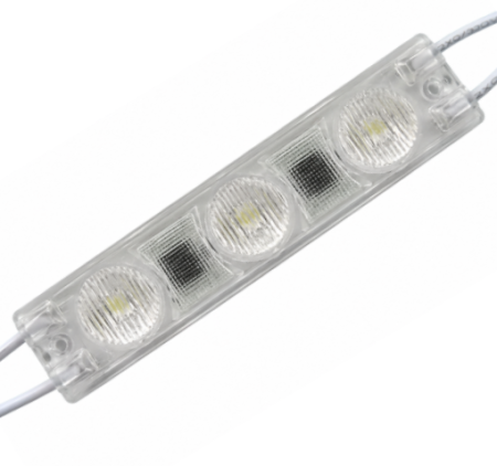 Iluminat - Modul LED 220V AC, 3 LED SMD3030, 1.5W, IP67, alb rece, 72x16x11mm, pentru reclame si exterior