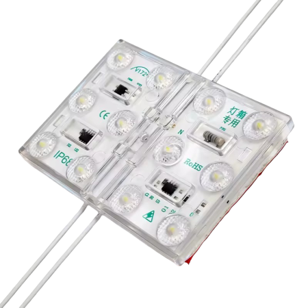 Iluminat - Modul LED AC 220V 10W, 12 LED-uri SMD3030, 1100 lm, 172°, IP68, lumina rece 7000K, pentru exterior