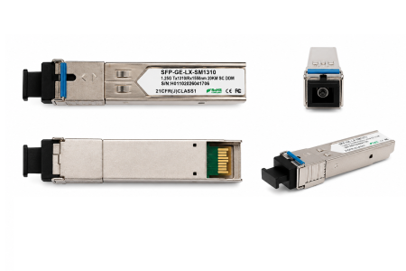 Modul SFP Gigabit WDM BiDi 20KM Singlemode SC, TX 1310nm / RX 1550nm, DDM SFP-GE-LX-SM1310 [1]