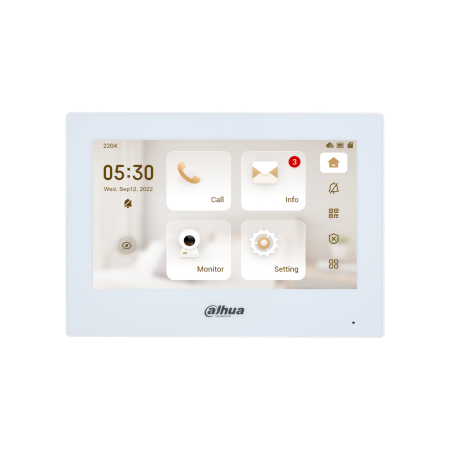 Control acces si automatizari - Monitor videointerfon IP Dahua VTH2621GW-WP, alb, 7 inch