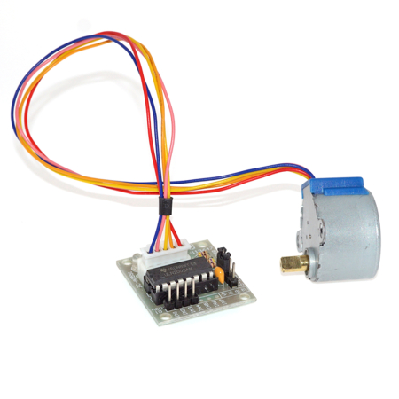 Motoare - Motor pas cu pas fixat pe driver ULN2003 OKY3194