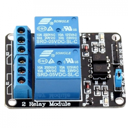 Module cu releu - Modul cu 2 relee 5V comanda prin optocuplor OKY3012/5V