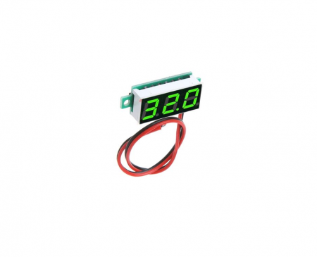 Voltmetru de panou verde 0.28" cu 2 fire OKY4094-Green [1]