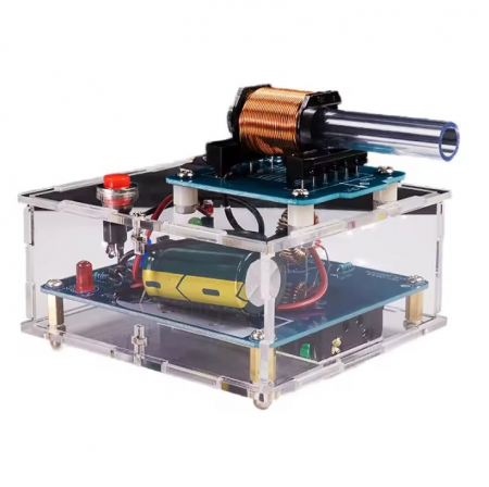 Kit electromagnetic, 3V, cu LED de nivel incarcare, pentru experimente electronice si DIY [1]