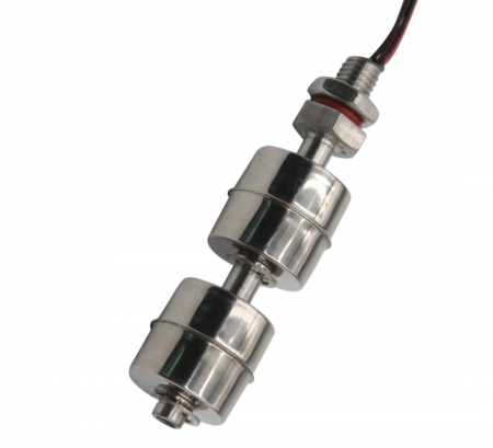 Senzor nivel lichid cu 2 plutitori, otel inoxidabil, 100 mm, Ø 10, montaj vertical [1]