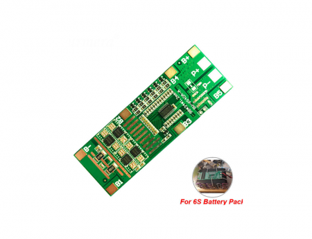 Protectie BMS pentru 6 celule Li-Ion 18650 balansata 24V 40A OKYN330-3 [3]