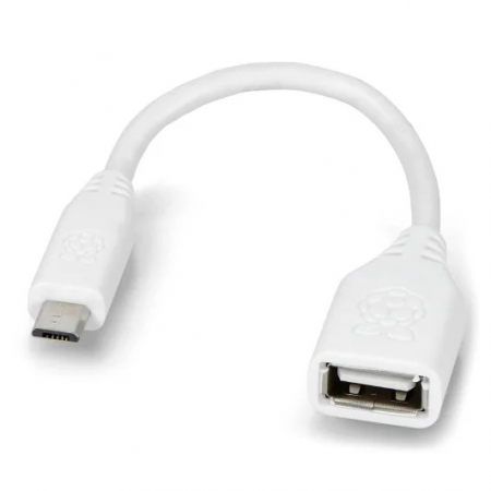 Adaptor OTG MicroUSB pentru RPI Zero / Zero W / Zero 2 W, alb [1]