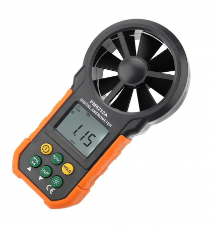 Aparate de masura si control - Anemometru profesional pentru masurarea vantului si a fluxului de aer PEAKMETER PM6252A