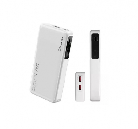 Acumulator extern 20000 mAh alb Konfulon A25Q-W, 2 iesiri USB + 1 iesire Type C, 65W Fast Charge PD [1]