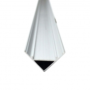 Profil aluminiu / Canal Banda Led Hard Strip pe colt (90°), capac alb mat, Lungime 1m [1]
