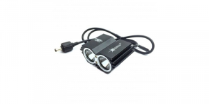 Lanterne - Proiector / Far bicicleta, 2 LED-uri, Alb rece, 1200Lm, (include acumulator, incarcator, prindere) SolarStorm X2