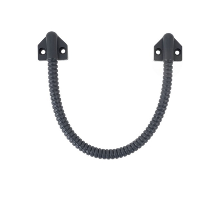 Accesorii - Protectie flexibila cabluri usa, inox plastifiat, 400 mm, gri antracit, montaj aplicat