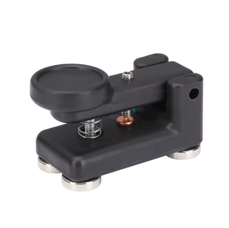Robotica - Cheie telegrafica Morse CW cu magneti de fixare si arc de revenire, manipulator radioamator