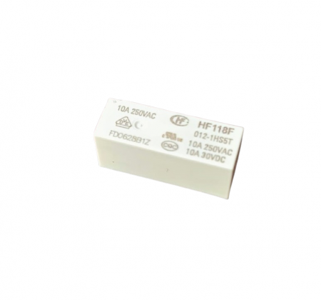 Relee - Releu electromagnetic 12VDC 10A SPST-NO THT HF118F/012-1HS5T