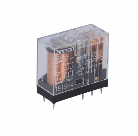 Relee - Releu electromagnetic 24VDC 5A DPDT THT G2R-2-24VDC