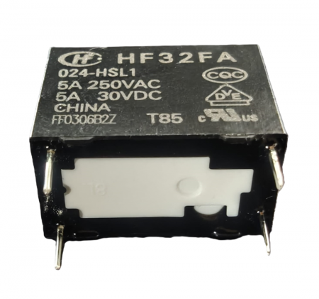 Releu electromagnetic HF32FA/024-HSL1, 24V DC, 5A, SPST-NO, miniatural, montaj THT [1]