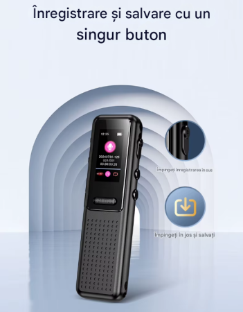 Reportofon digital ZD39 32GB cu ecran 0.96 inch, inregistrare MP3/WAV, USB-C, autonomie 23h [2]