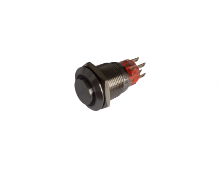 Intrerupatoare si comutatoare de circuit - Buton SPDT cu retinere cu led 24V verde 19mm OFF-ON