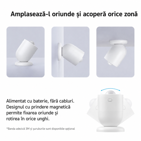 Senzor de miscare PIR SONOFF Zigbee 3.0, 6 m, 110°, detectare lumina ambientala (SNZB-03P) [8]
