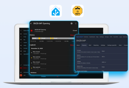Senzor Zigbee usa/fereastra SONOFF, SNZB-04P, detectie deschidere/inchidere, tamper alert, compatibil eWeLink si hub-uri Zigbee 3.0 [14]