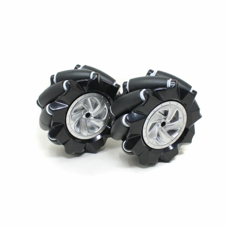 Set 4 roti Mecanum, negre, de 80 mm, cuplaj 6.7mm [1]
