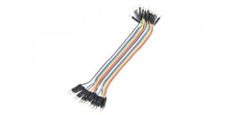Conectori - Set cabluri breadboard cu conectori tata-tata, lungime 30cm, set 40 fire colorate