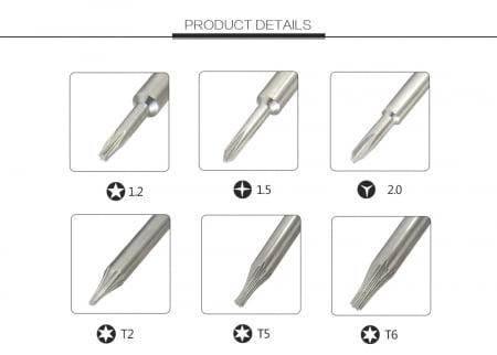 Set surubelnite de precizie cu capete interschimbabile BST-889B [1]