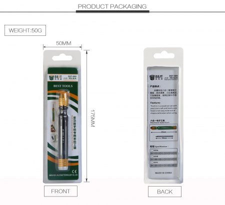 Set surubelnite de precizie cu capete interschimbabile BST-889C [4]