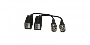 Video balun - Set Video Balun HD-CVI/TVI/AHD alb+gri - protectie interferente si descarcari electrice