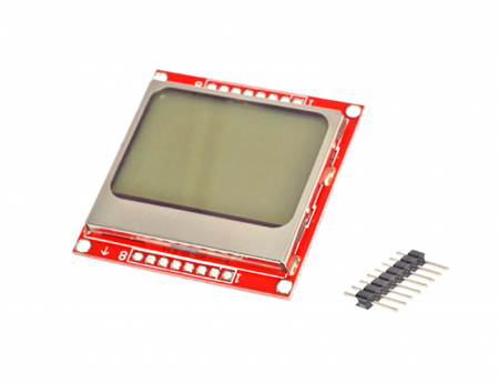 Arduino - Shield LCD 84x48 tip Nokia 5110 cu backlight alb OKY4025