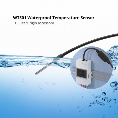 Senzor de temperatura rezistent la apa, mufa RJ9, Sonoff WTS01 [1]