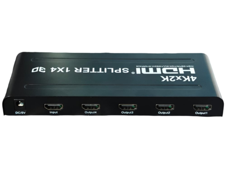 Splitter HDTV 1x4 4K UHD, distribuitor semnal HDMI catre 4 TV, duplicator HDMI, 3D, 3840x2160, activ [1]