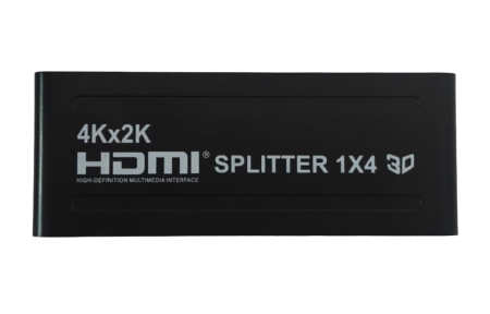 TV - Splitter HDTV 1x4 4K UHD, distribuitor semnal HDMI catre 4 TV, duplicator HDMI, 3D, 3840x2160, activ