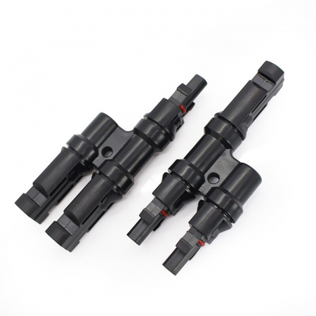 Controler incarcare solara - Set conectori tip MC4 splitter model T pentru panouri fotovoltaice