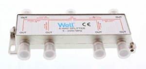 Splittere - SPLT-FC/6-WL- Spliter semnal TV 6 cai 1000 Mhz,Well