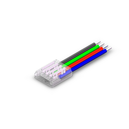 Accesorii banda led - SPN6883A CONECTOR ALIMENTARE PT BANDA LED RGB IP20 12V/24V PCB 10MM PIN 7.2mm 16CM