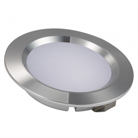 Spoturi Led - Spot led ingropat cu fire alb natural 12V 2-2.5W rama silver cu atingere