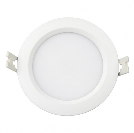 Spoturi Led - Spot LED MiBoxer FUT063, 6W, incastrat, RGB+CCT, 500LM, 2700K-6500K, lumina ajustabila, 2.4GHz, control de la distanta 30m, AC100-240V, rotund, alb, IP54