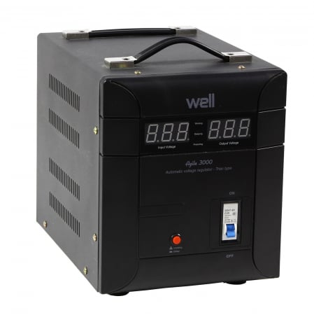 Stabilizatoare de tensiune - Stabilizator automat de tensiune Agile 3000VA/2100W Well Reconditionat