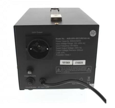Stabilizator automat de tensiune cu servo motor Secure 500VA/300W, Well, reconditionat RCD-AVR-SRV-SECURE500-WL [2]