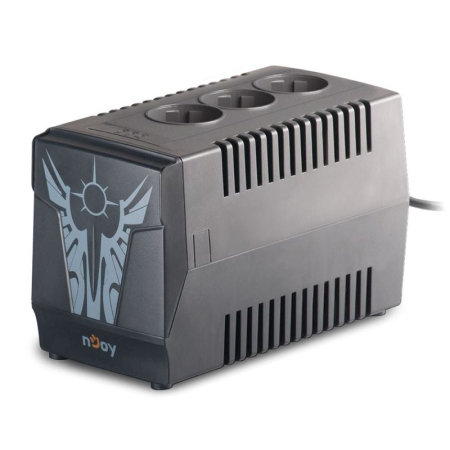 Protecti electrice . - Stabilizator de tensiune nJoy Paladin 1000, 1000VA/500W, 3 prize, protectie RJ11 - PWAV-10003PL-AZ01B