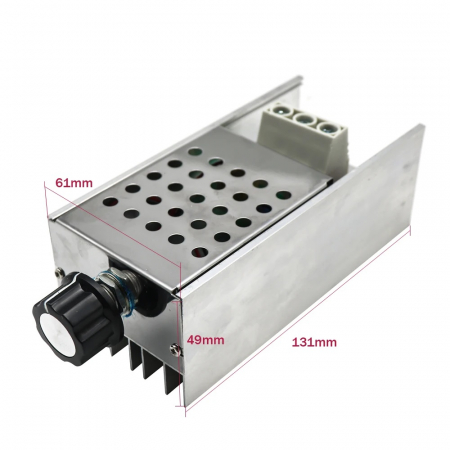 Variator de tensiune, regulator tensiune cu SCR AC220V 10000W in carcasa metalica OKY3492-2A [1]