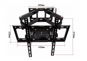 Suport LCD 26-55" VESA 200/200X400/300/400 max.50kg UNGHI VERT 30GR ORIZ 90GR LUNGIME BRAT 46CM EasyFast WX-SP43 [1]