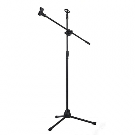 Stative - Suport Microfon Profesional Reglabil, Metal si Plastic, Inaltime 80-160cm, Brat 75cm, IS70B