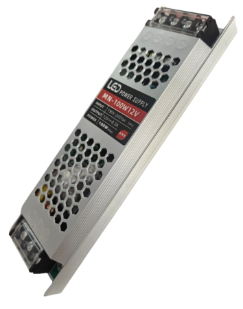 Surse alimentare - Sursa alimentare slim MN-100W12V, 12V, 8.3A, 100W, carcasa aluminiu, driver LED, protectii multiple, IP20