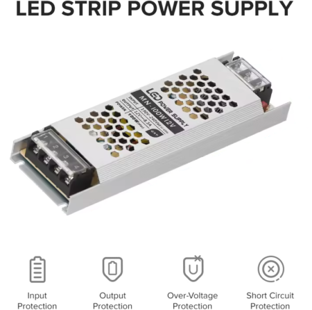 Sursa alimentare slim MN-100W12V, 12V, 8.3A, 100W, carcasa aluminiu, driver LED, protectii multiple, IP20 [2]