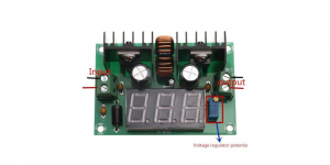 Surse miniatura pentru prototipuri - Sursa de alimentare DC-DC Step Down  reglabila cu voltmetru compatibila Arduino