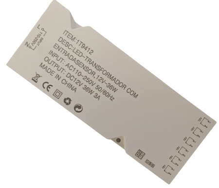Surse alimentare - Sursa de alimentare LED cu 6 iesiri 2PIN (Dupont), 12V DC, 3A, compatibila cu senzori 3PIN si 4PIN, alb